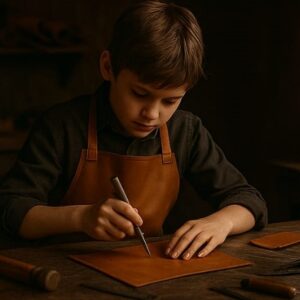 Kids’ Leather Apron – Crafted for Young Creators