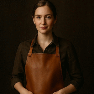 Premium Women's Leather Apron – Handcrafted Elegance