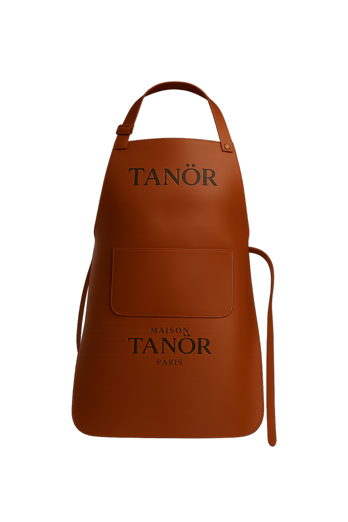 Tablier en cuir haut de gamme pour femme – Élégance artisanale - Image 3